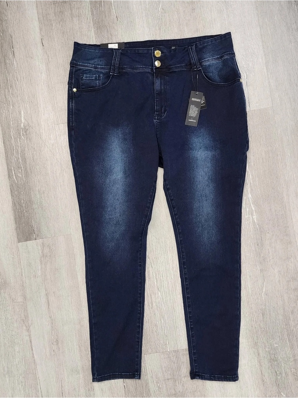 City Chic Dark Wash Asha High Rise Skinny Jeans - New - Size 20 Short